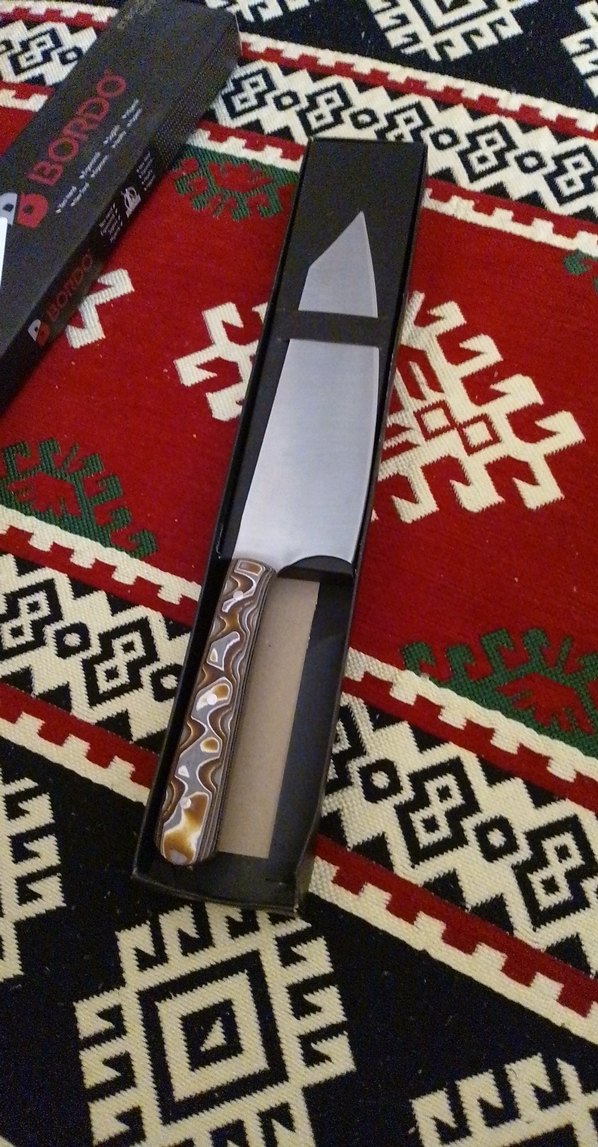 Kırmızı Renkli Şef Bıçağı - Görsel 2