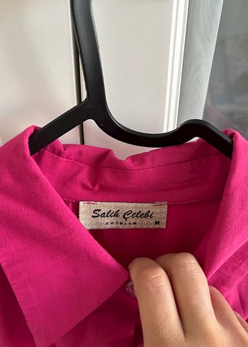 Pembe Uzun Kollu Keten Bohem Elbise - Görsel 4