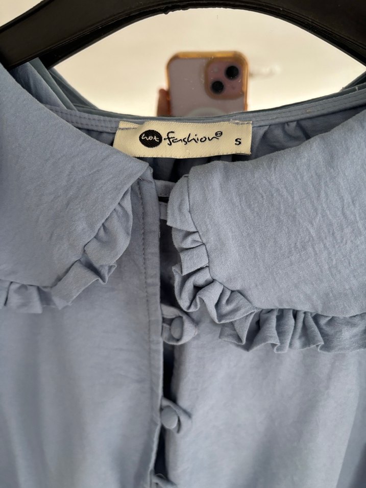 Bebe yaka gömlek - Görsel 4