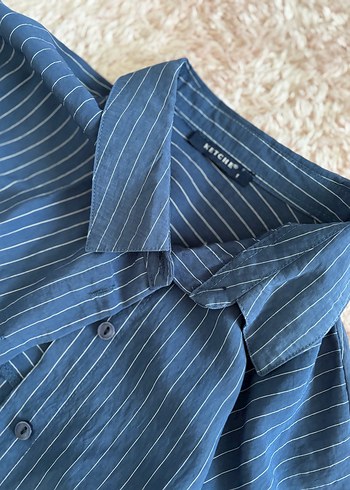 Düğmeli Lacivert Takım - Görsel 3