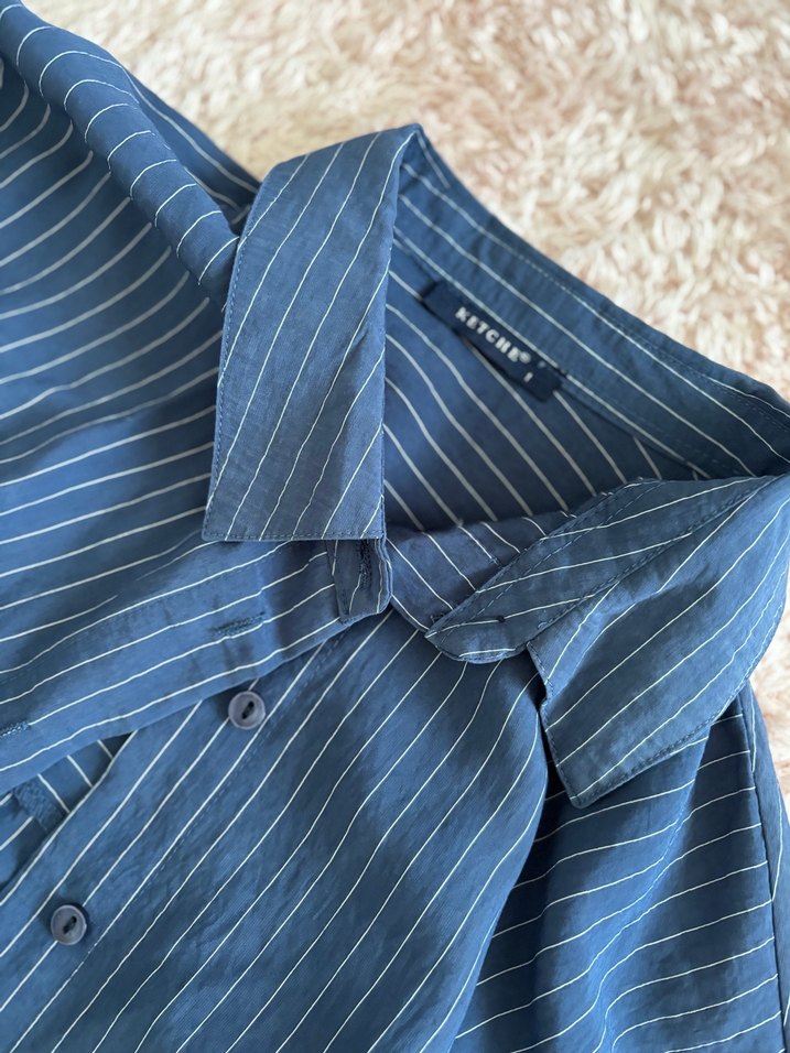 Düğmeli Lacivert Takım - Görsel 3