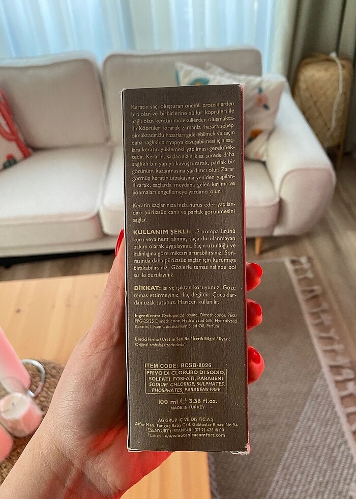 Botanical Comford Keratin Yağı - Görsel 3