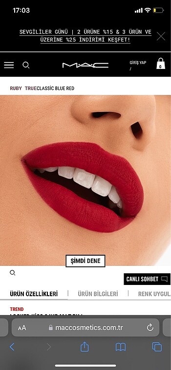 Mac Locked Kiss 88 Ruby True - Görsel 8