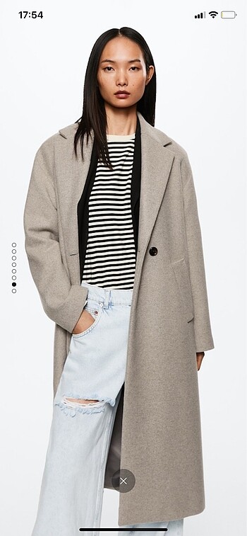 Mango Oversize Yün Kaban