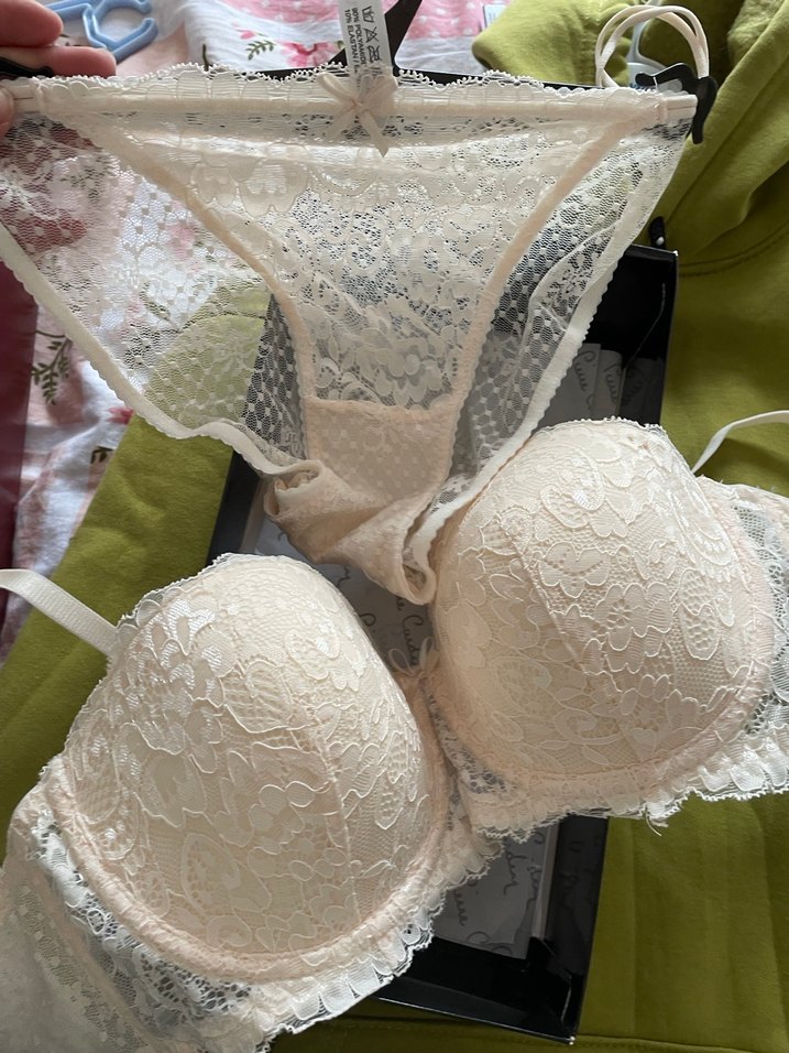 Beyaz Dantel Desenli Mini Bohem Sütyen - Görsel 2