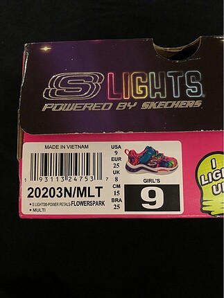 Skechers kız ayakkabı ışıklı