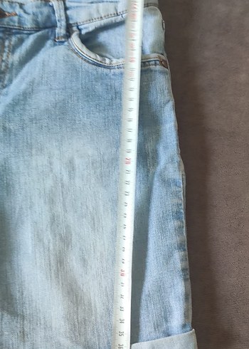 11-12 Yaş Beden mavi Renk kız çocuk Mavi Renk Rahat Denim Şort
