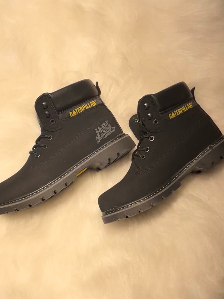 Siyah Bağcıklı Erkek Street Style Bot - Görsel 2