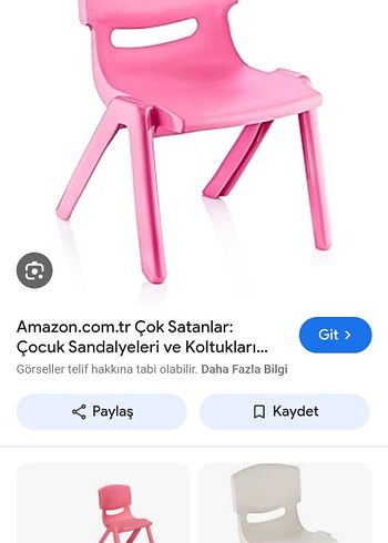 Pembe Çocuk Sandalyesi