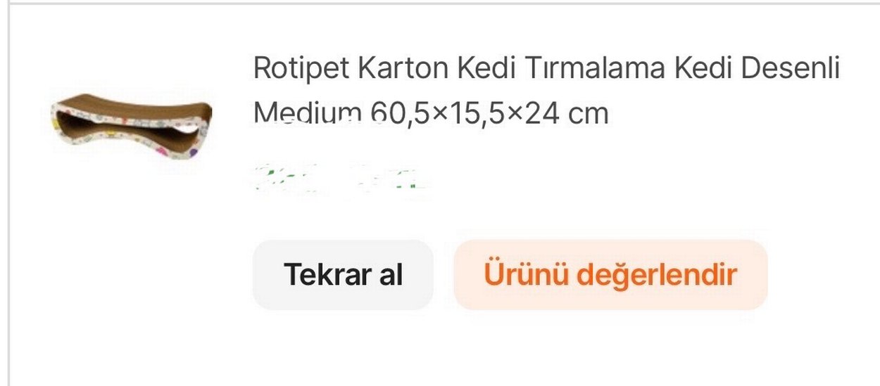 Karton Kedi Tırmalama Tahtası Medium 60,5x15,5x24 cm - Görsel 2