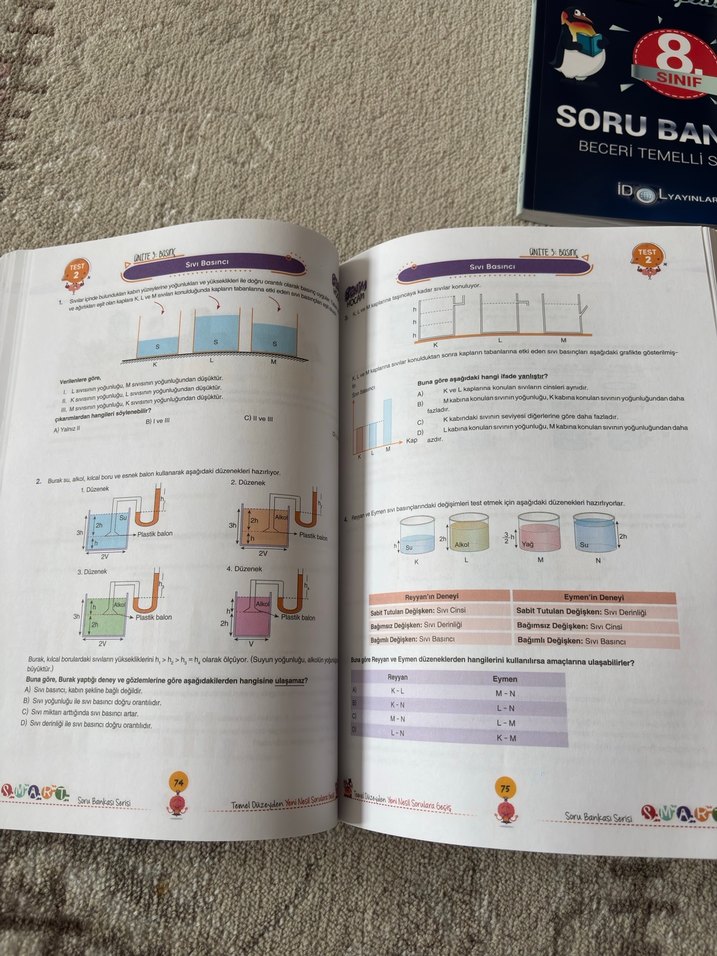 Benim Hocam Yayınları LGS 8. Sınıf Fen Bilimleri Soru Bankası - Görsel 4