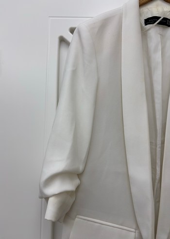 Dilvin Kadın Beyaz Blazer Ceket - Görsel 4