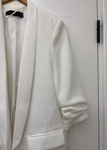 Dilvin Kadın Beyaz Blazer Ceket - Görsel 3