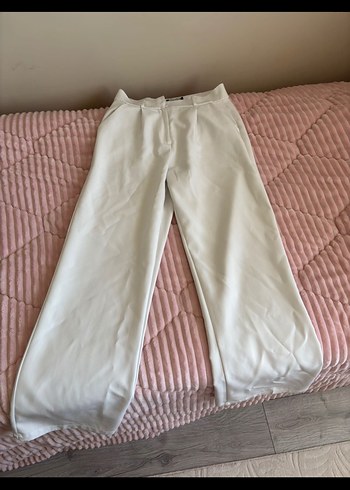 Kadın Beyaz Palazzo Pantolon - Görsel 2