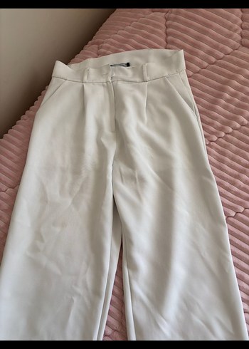 Kadın Beyaz Palazzo Pantolon - Görsel 3