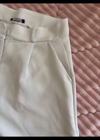 Kadın Beyaz Palazzo Pantolon - Görsel 4