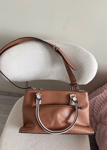 Orjinal Guess Kadın Pembe Deri Çanta - Görsel 6