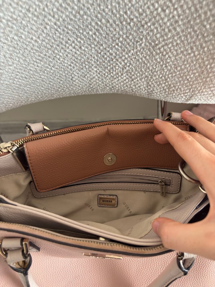 Orjinal Guess Kadın Pembe Deri Çanta - Görsel 3