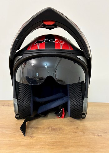 Gri Baskılı Rock Punk motosiklet kaskı - Görsel 3