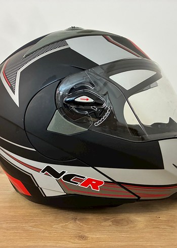 Gri Baskılı Rock Punk motosiklet kaskı - Görsel 7