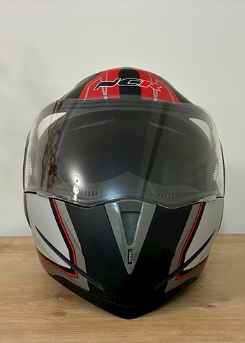 Gri Baskılı Rock Punk motosiklet kaskı - Görsel 6