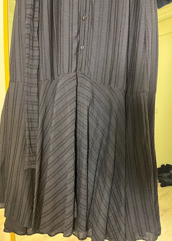 Siyah balık model Uzun Kadın Elbise - Görsel 6