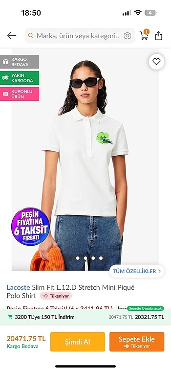 Lacoste tişört