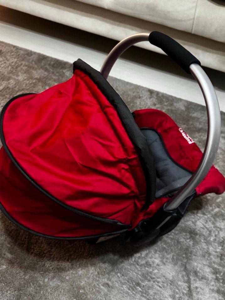 Kırmızı Bebek Oto Koltuğu-Puset  Sunny Baby - Görsel 2