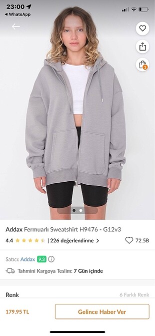 Addax addax bordo ve gri hırka