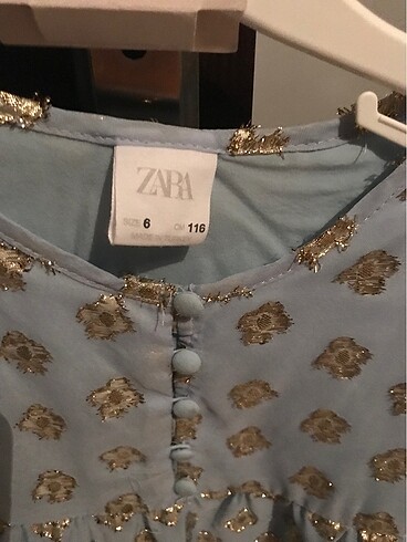 6 Yaş Beden mavi Renk Zara elbise
