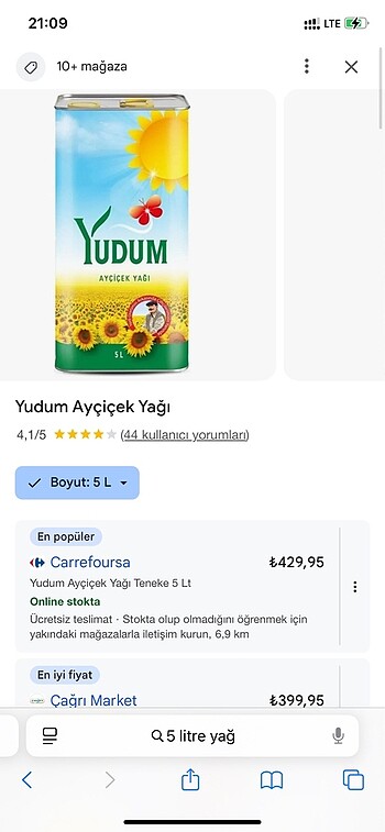 10 litre yağ kutusu