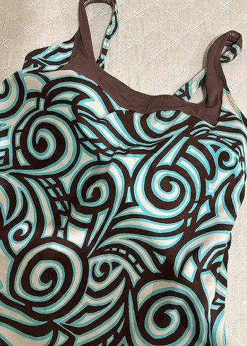 Dantel Detaylı Bohem Desenli Kadın Mayo - Görsel 2