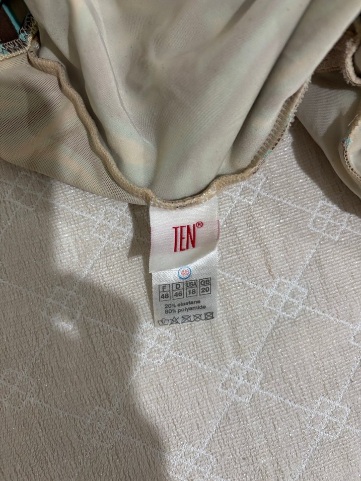 Dantel Detaylı Bohem Desenli Kadın Mayo - Görsel 5