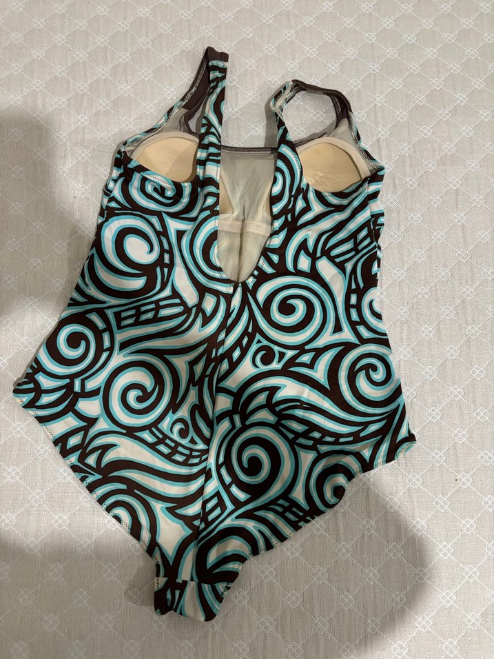 Dantel Detaylı Bohem Desenli Kadın Mayo - Görsel 4