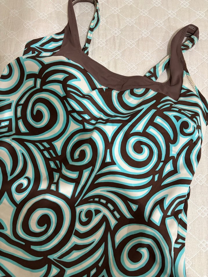 Dantel Detaylı Bohem Desenli Kadın Mayo - Görsel 2