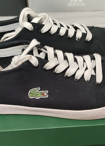 41 Beden siyah Renk Lacoste Canvas Ayakkabı 