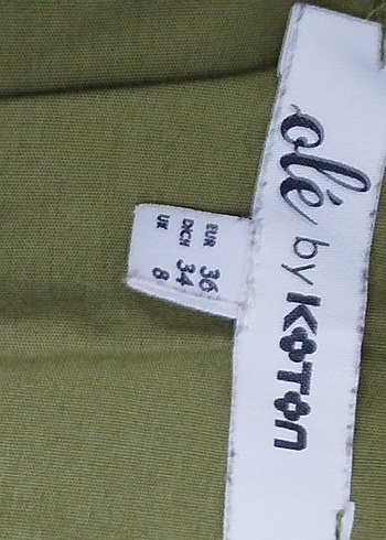 36 Beden haki Renk Uzun Kollu Keten Kadın Gömlek Elbise