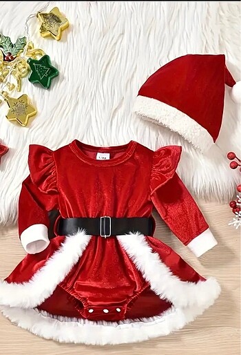 6 Ay Beden Bordo, kadiye Noel elbisesi