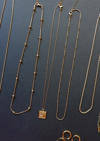  Beden altın Renk çelik gold kokye, bileklik, küpe