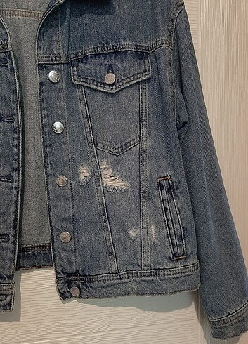 s Beden mavi Renk Stradivarius jean ceket