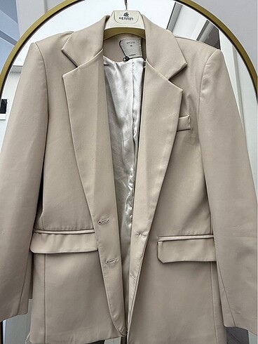 m Beden deri blazer