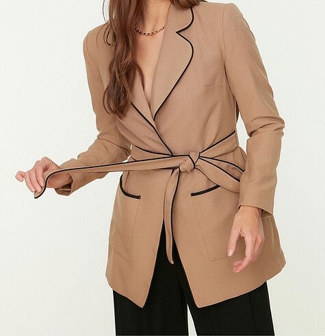 Trendyolmilla Kahverengi Blazer Ceket