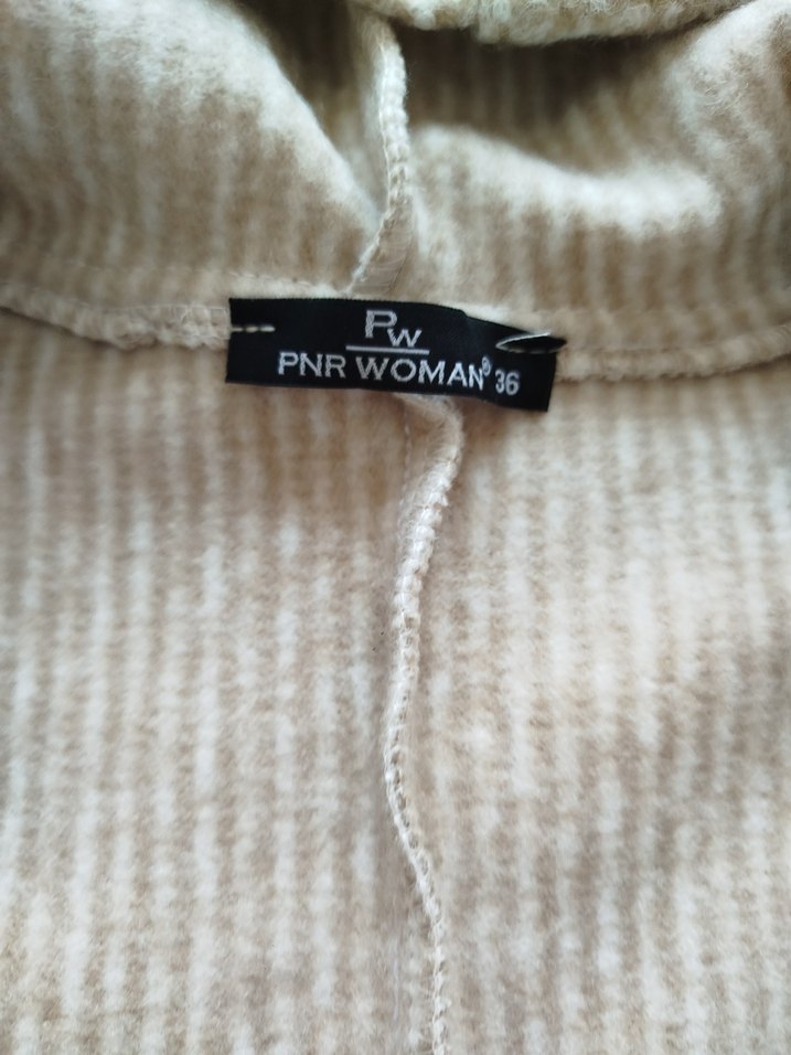 Bej Fermuarlı bayan Polar Sweatshirt - Görsel 5