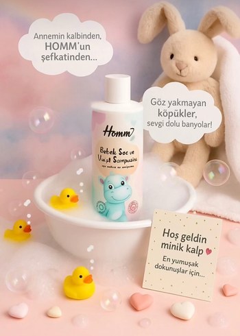 Homm Bebek Pişik Önleyici Krem & şampuanı - Görsel 2