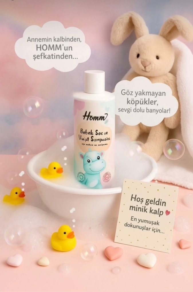 Homm Bebek Pişik Önleyici Krem & şampuanı - Görsel 2