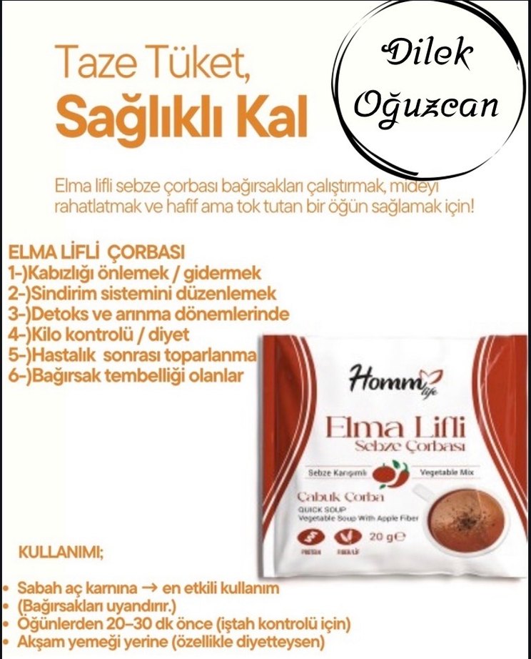 Homm bitkisel Lifli Sebze Çorbası ve Shake drink içiceklerimiz - Görsel 4