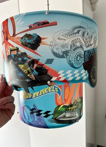 Beden çeşitli Renk Lisanslı 3D Hot Wheels Sarkıt Avize