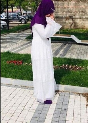 Uzun tesettür elbise 