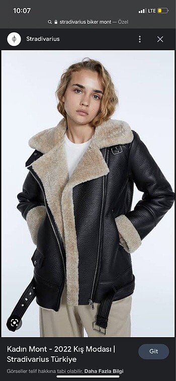 Stradivarius biker mont