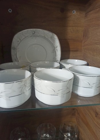 Gri Desenli Beyaz kahvaltı takımı - Görsel 4